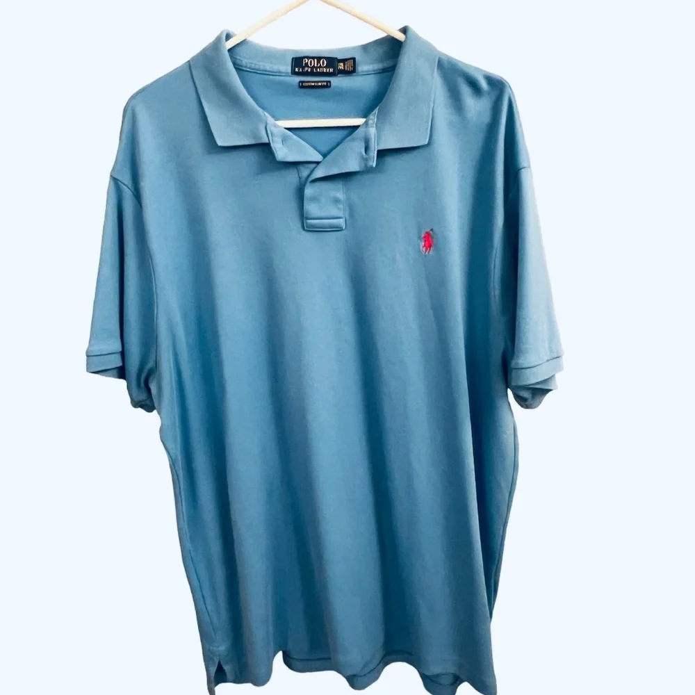 Ralph Lauren cornflower blue men’s Custom Slim Fit Size XXL/TTG